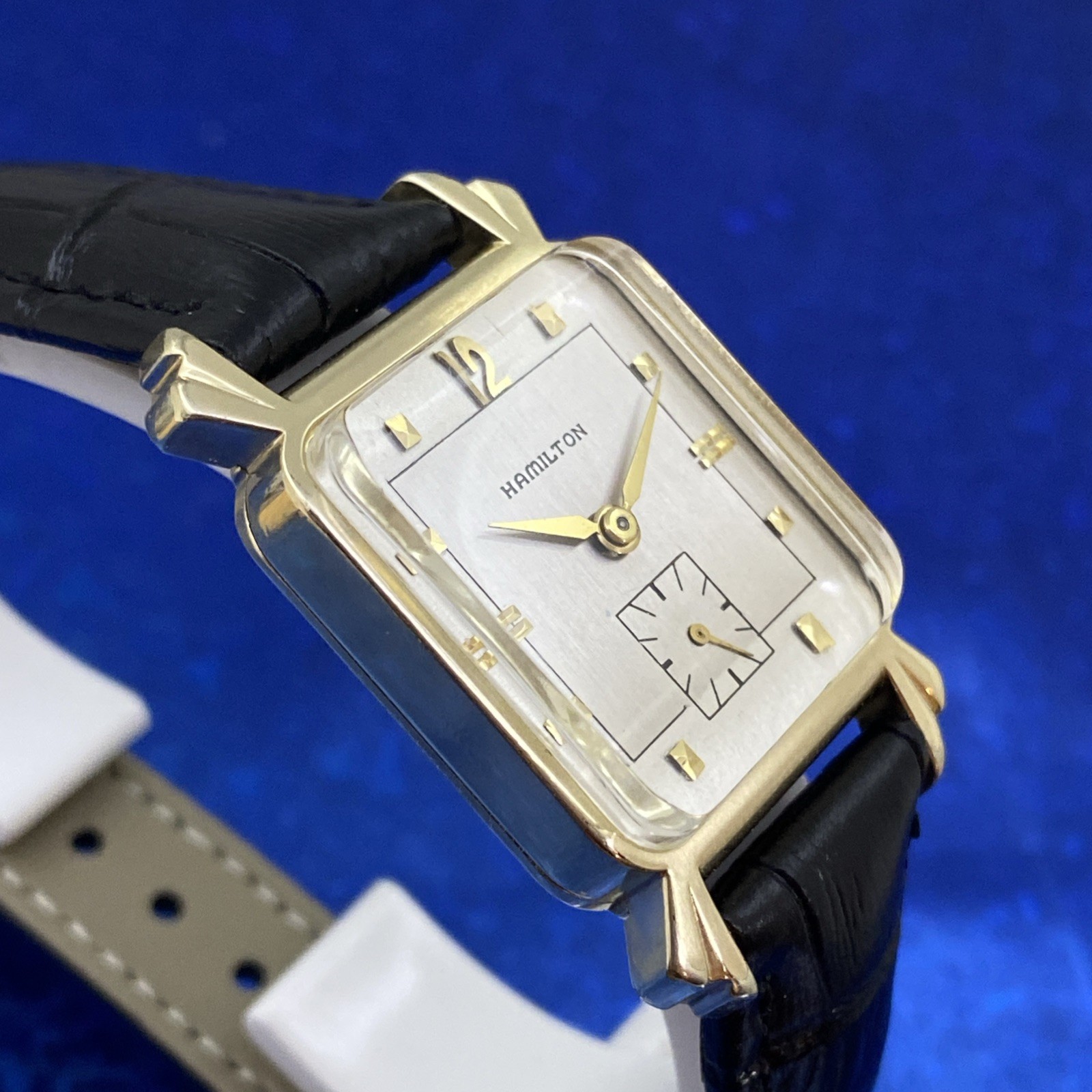 Vintage 1953 Man’s HAMILTON CARL Stunning Silver Dial Serviced & 1 Year WARRANTY