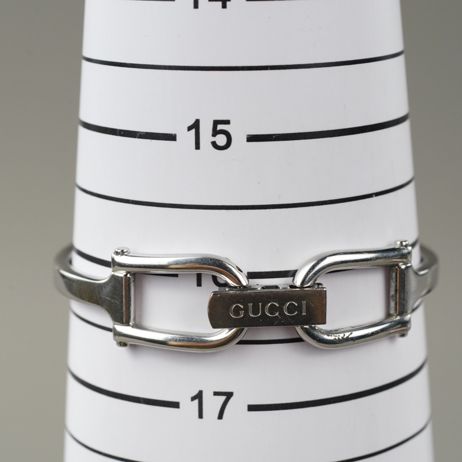 GUCCI Women’s Watch 1500L Silver 12mm Vintage New Battery
