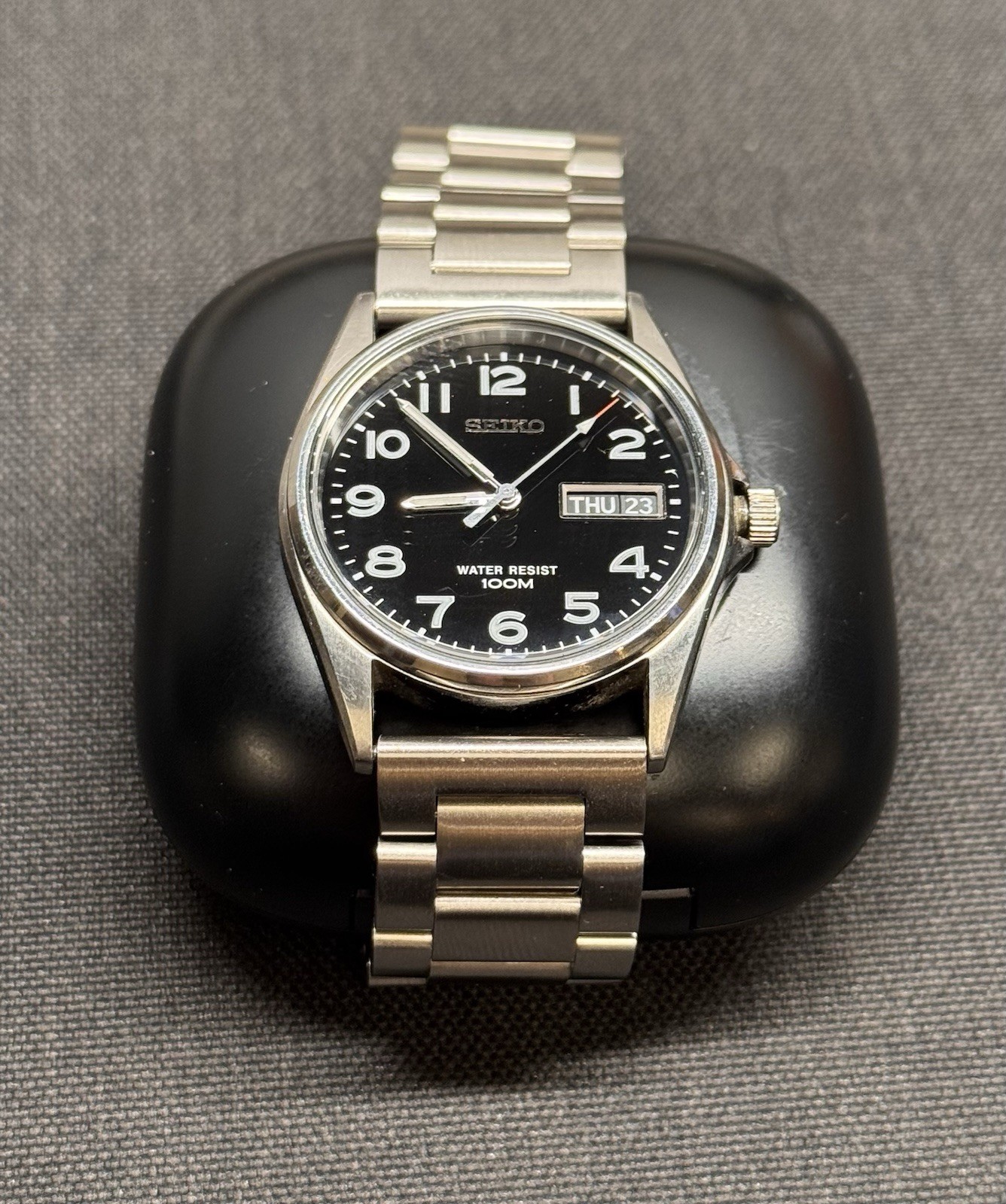 Seiko 7N43-9101 VTG Men’s Quartz Watch – Sapphire Crystal – New Battery – 37mm