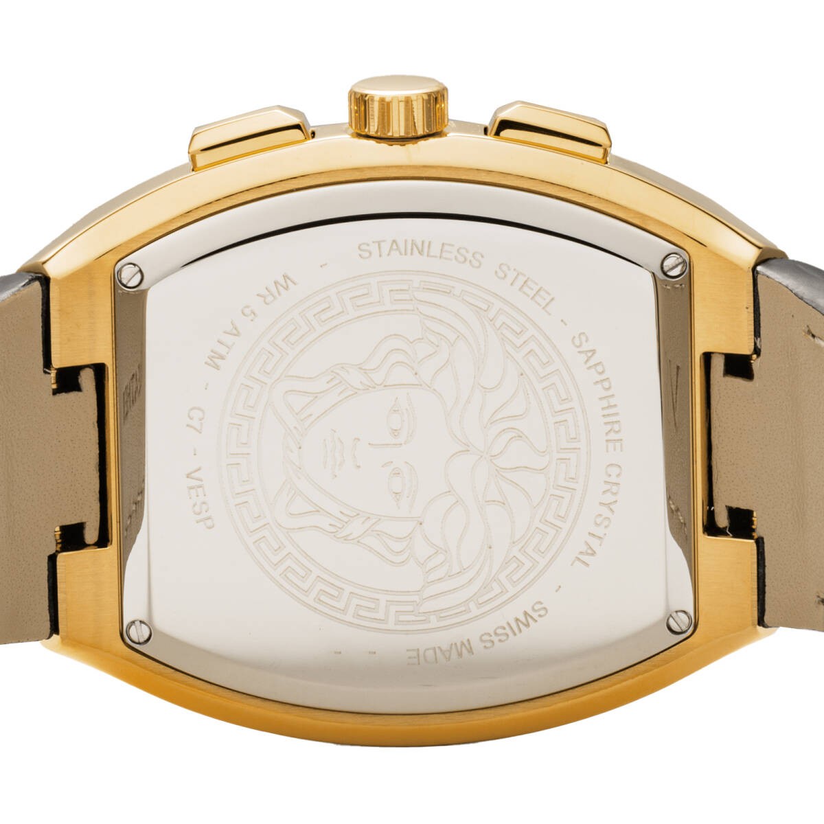 [B1Y] VERSACE Watch Chronograph Men’s Black Gold VESP00324 Sporty Chrono [m4z]