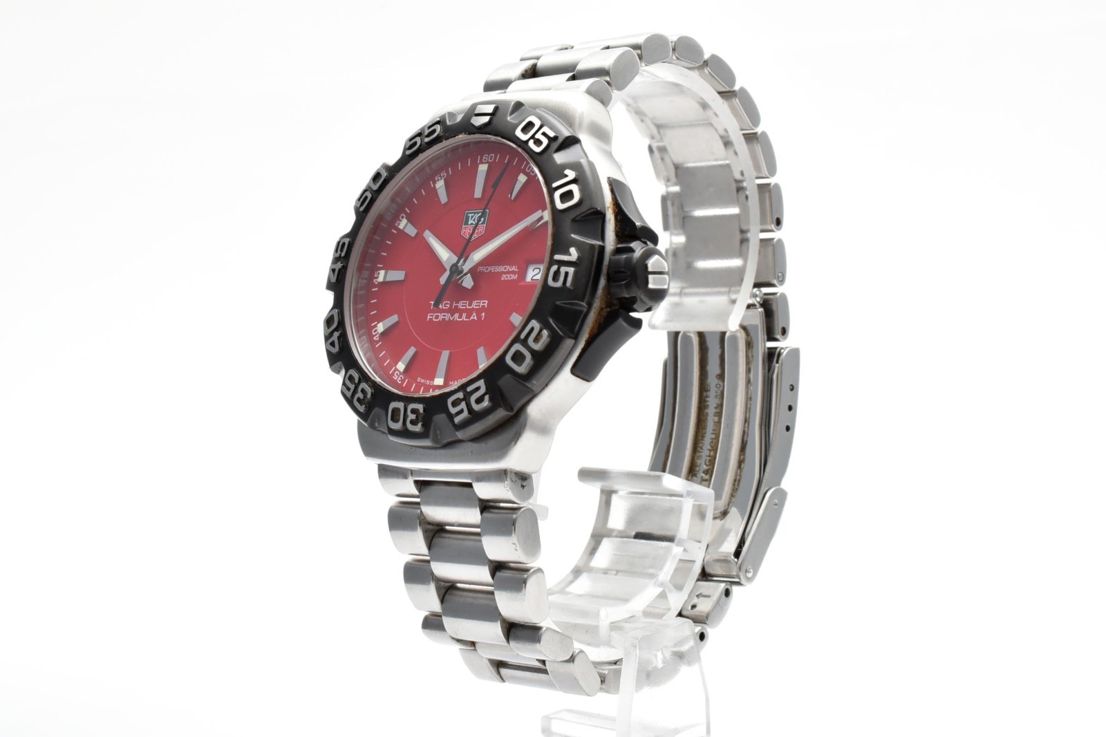 【N MINT】TAG Heuer Formula 1 Professional WAH1112 200m red dial mens Watch