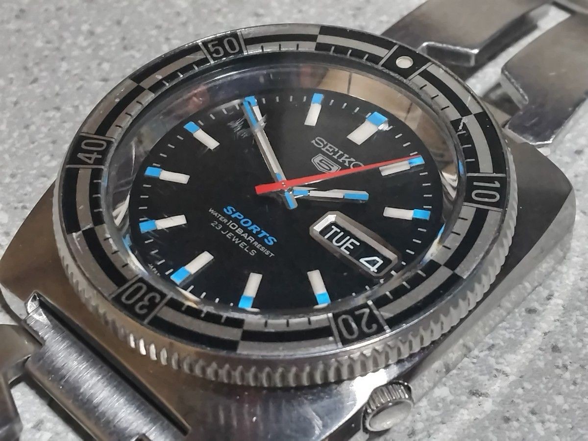 Seiko 7S36-0070 5 Sports Reissue Automatic Watch Working Box Japan