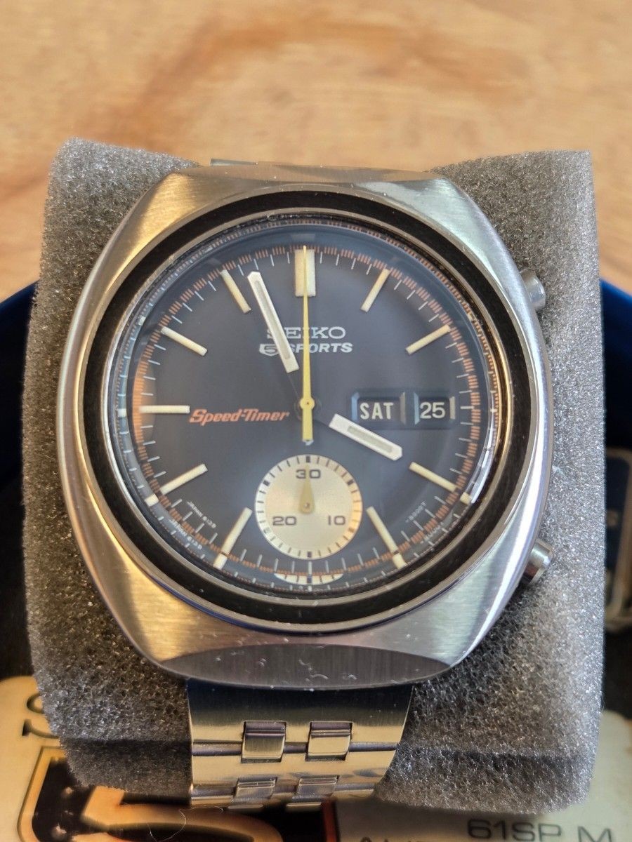 Seiko 6139-8002 5 Sports Speed Timer Deadstock Stored Watch Japan
