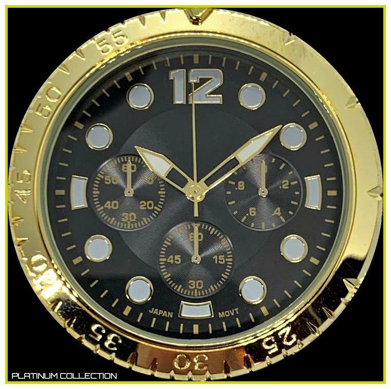 Men’s CLASSY ELEGANT DIVER Round Gold LUXURY Designer Fashion WRIST WATCH 51mm