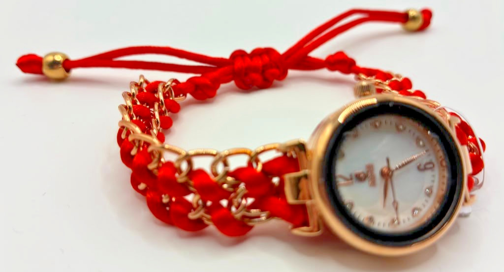 Montres Prestige Women’s Watch. 25mm. 30m. Quartz. Red.