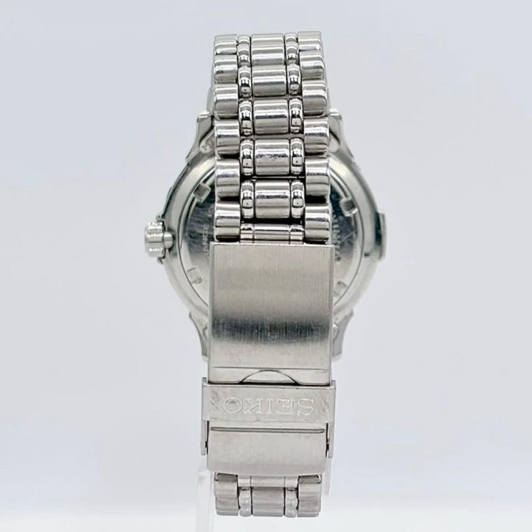 SEIKO 5H25-6050SCUBA Diver’s Watch Silver Blue Used Japan