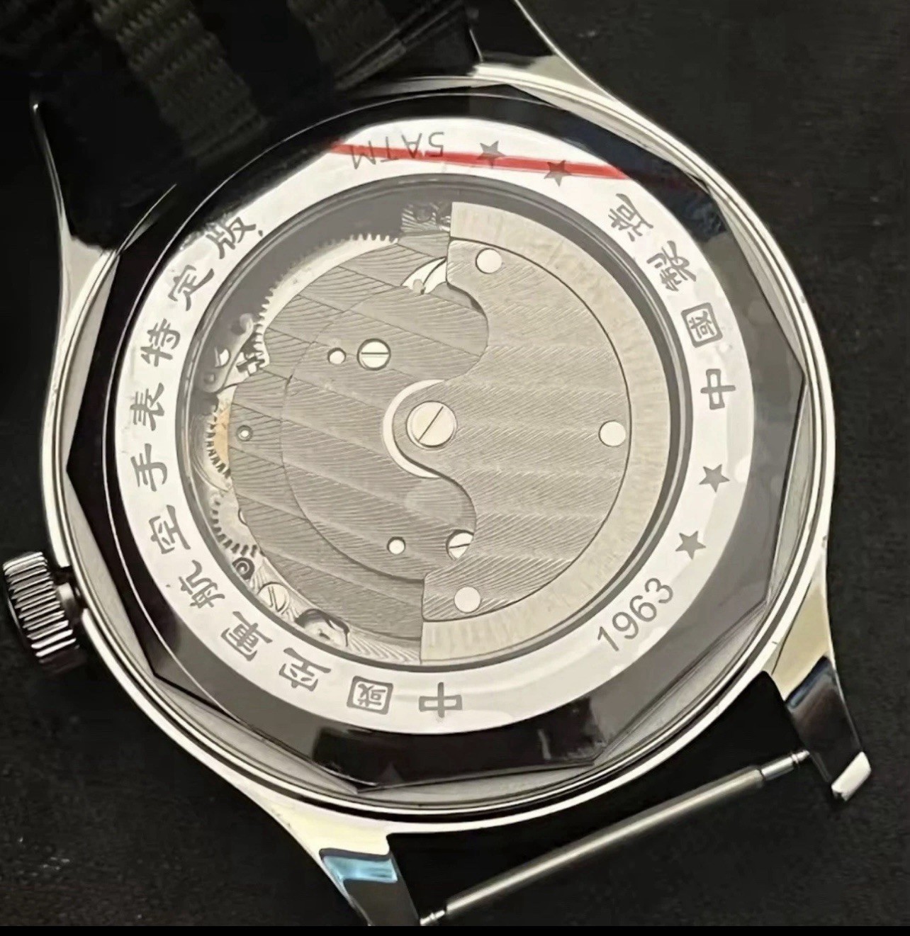40mm Classic SEAGULL 1963 ST1780 Movement, Sapphire, Mechanical Champagne Dial