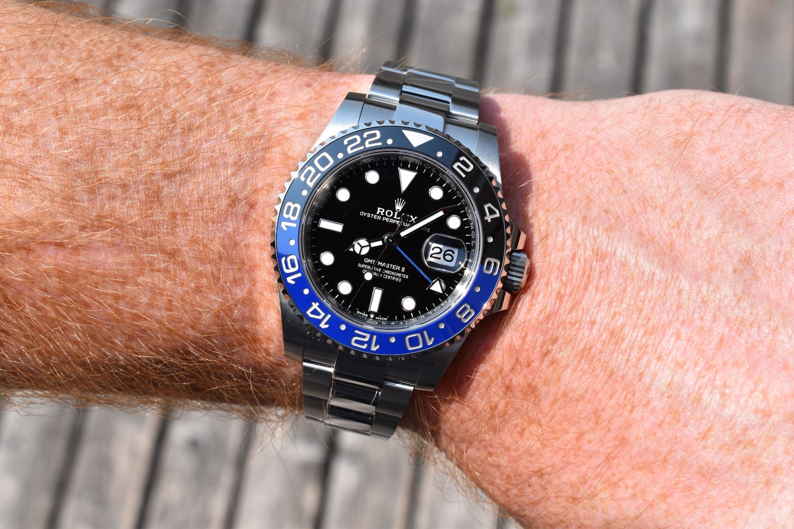 2023 Rolex GMT-Master II 40mm Steel “Batman” Black & Blue 126710BLNR Set