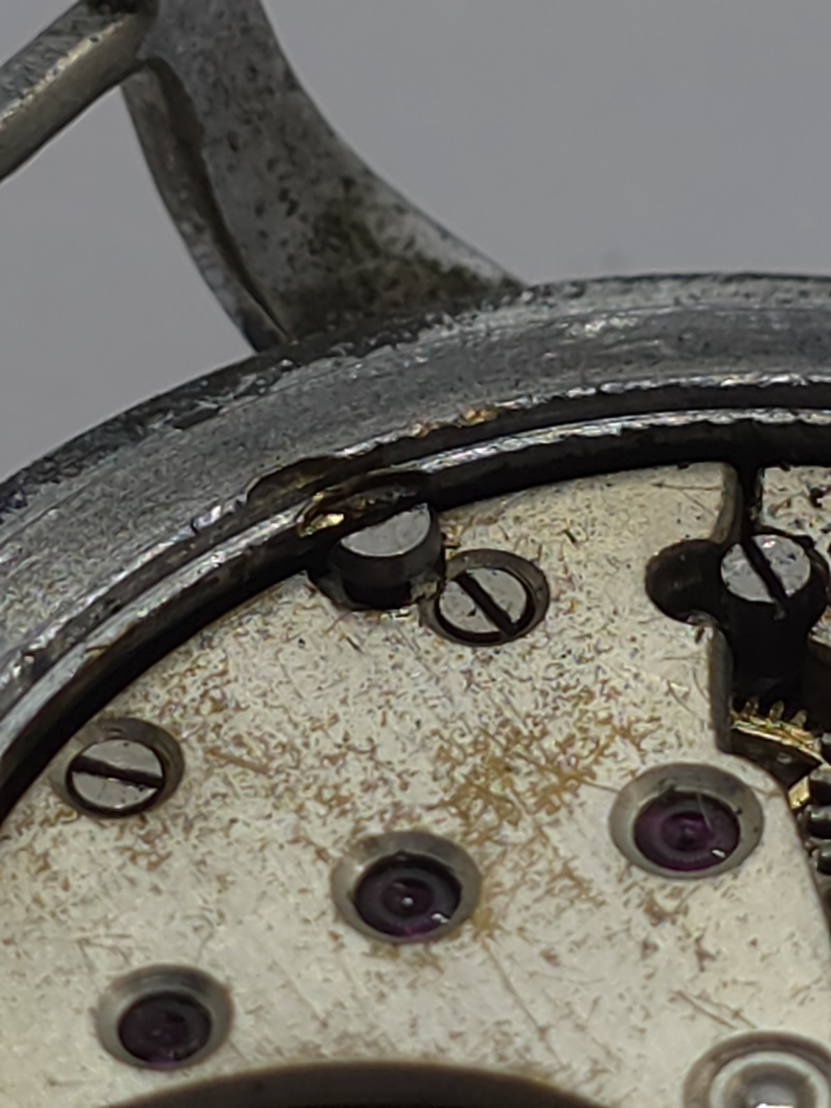 Vintage Fidus Military WWII Watch Movement Cal. Cupillard 233 Good Balance Sprin