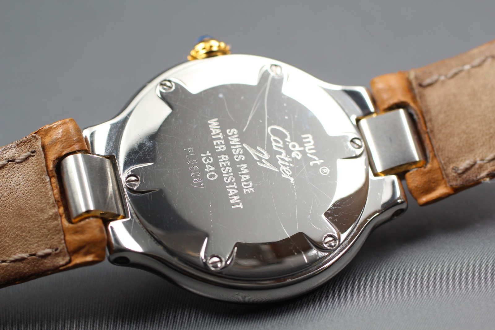 Cartier Must de Cartier 21 1340 28mm Silver Gold Quartz Vintage Women’s Watch