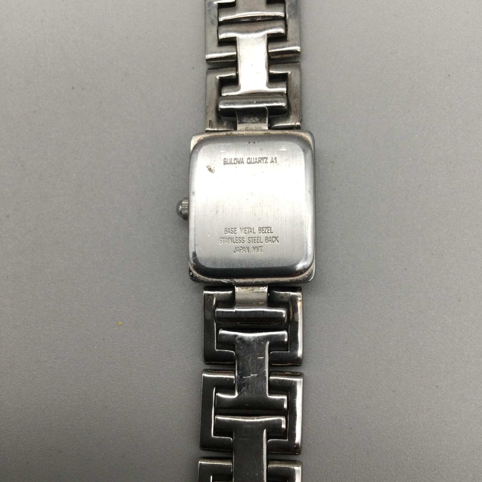 Bulova Womens Watch 16mm Silver Tone 96L11 Rectangle New Battery 6.75″