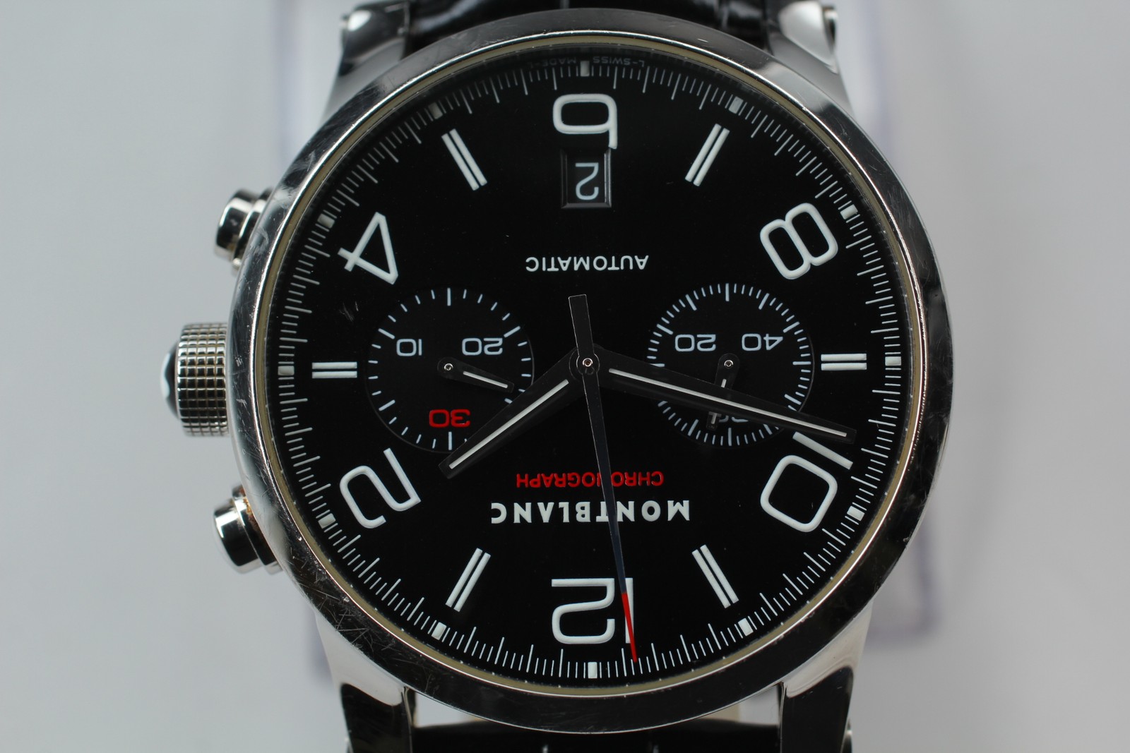 MONTBLANC Timewalker 7069 Automatic Chronograph Black Men’s Watch 43mm JAPAN