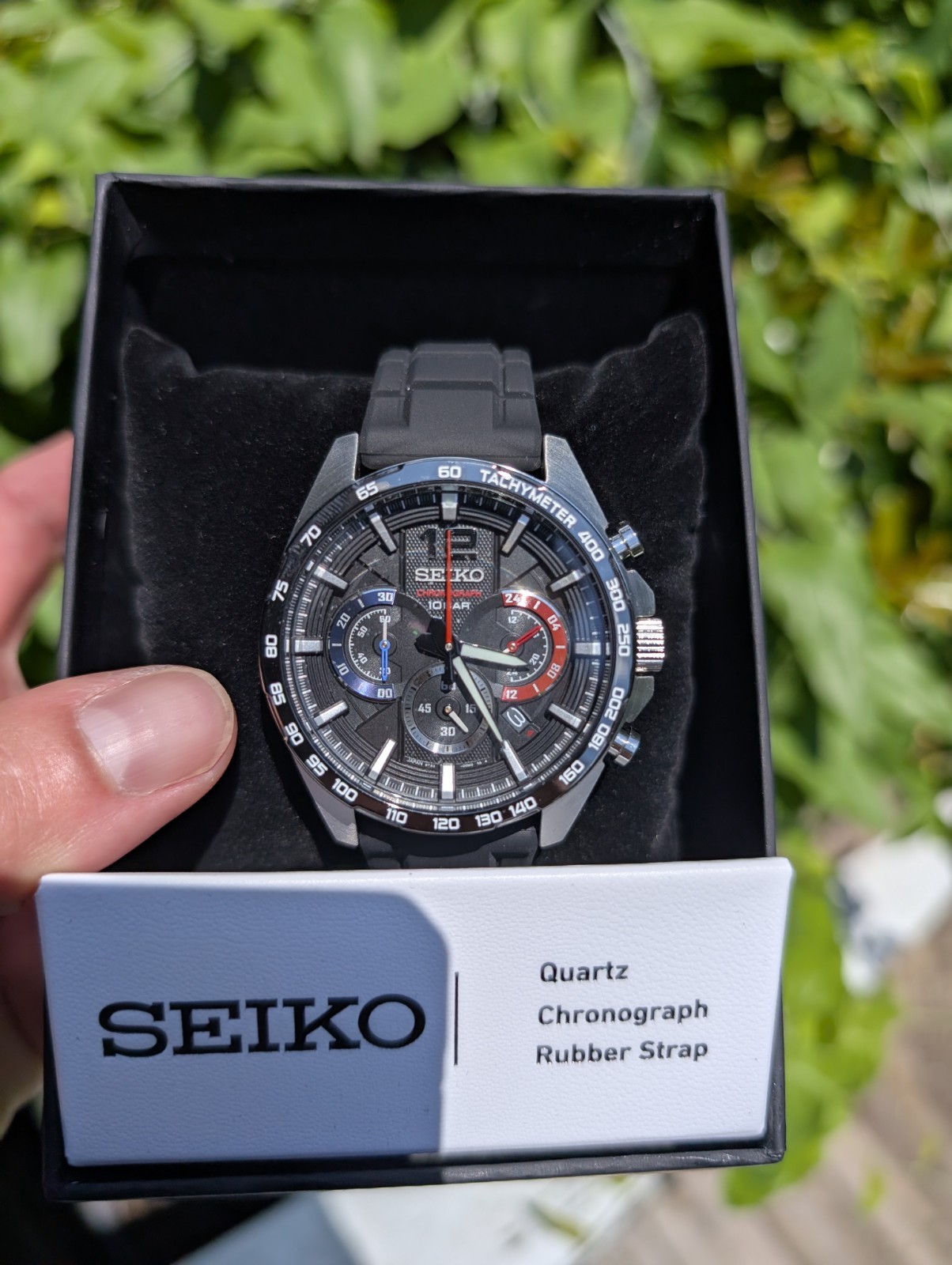 Seiko Men’s Black Watch – SSB325P1