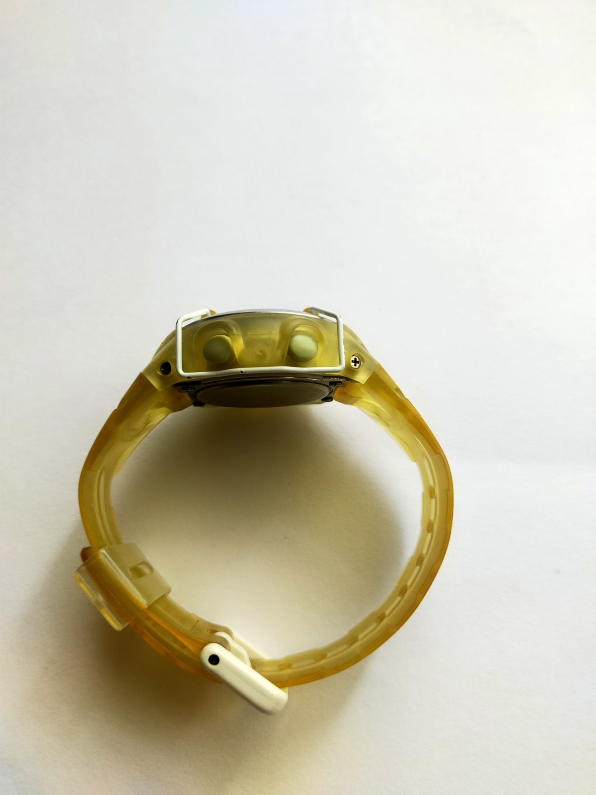 Vintage Casio Baby-G BG-380 Shock Resistant Yellow Transparent Watch New Battery