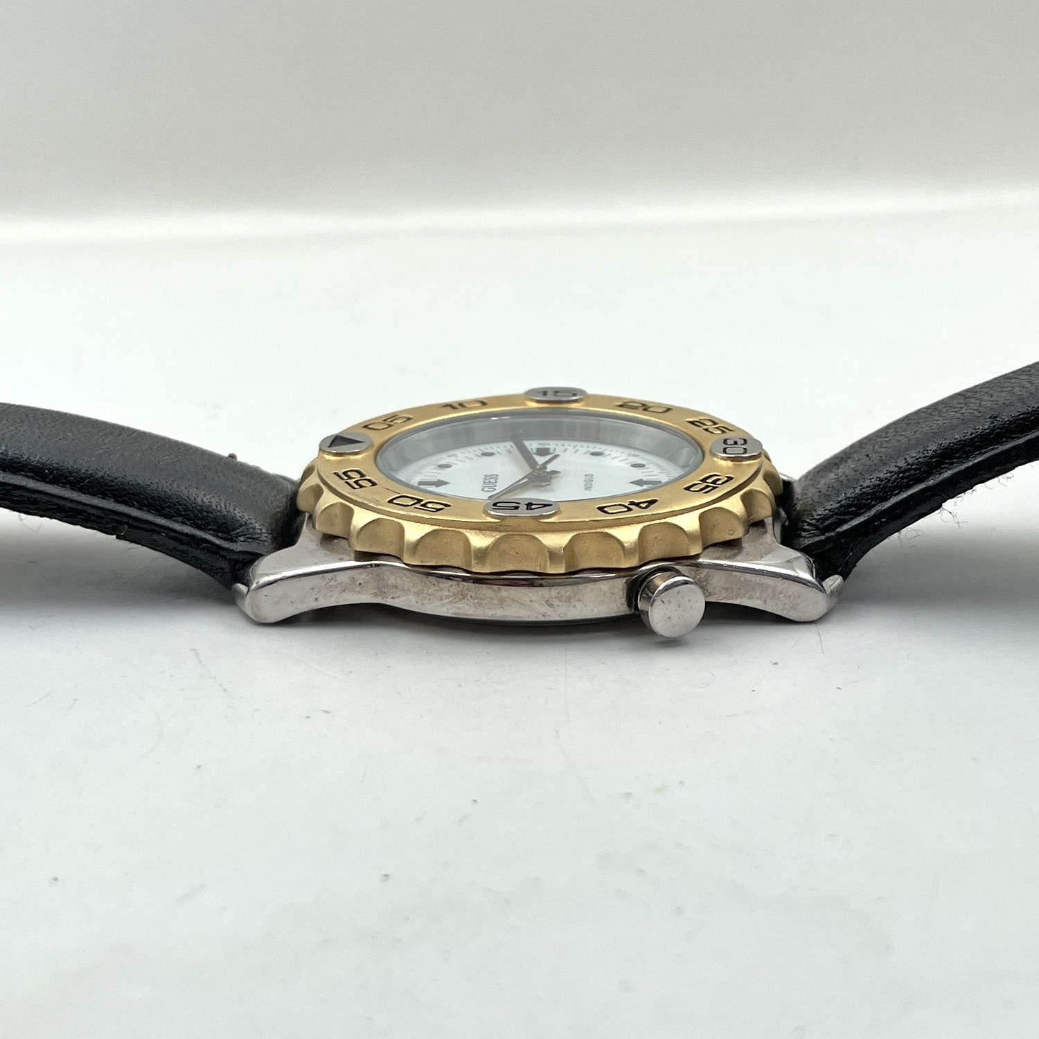 Vintage Guess Indiglo Dive Style Watch 1995 Rotating Bezel 36mm Mens