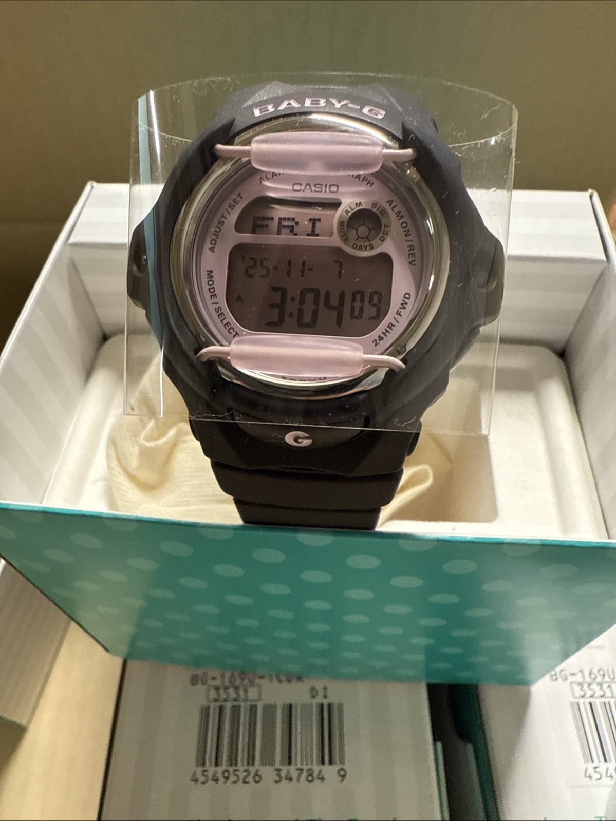Casio Baby-G BG169U-1C Women’s Pink Dial Black Resin Digital Watch New Box
