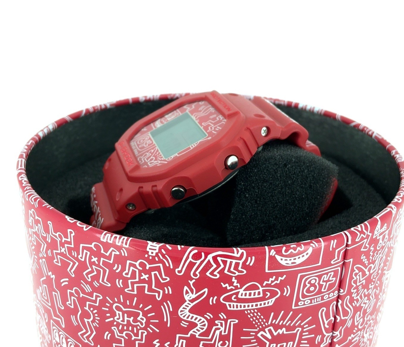 Casio G-Shock x Keith Haring Limited Edition Red Watch – NEW – DW5600KEITH4