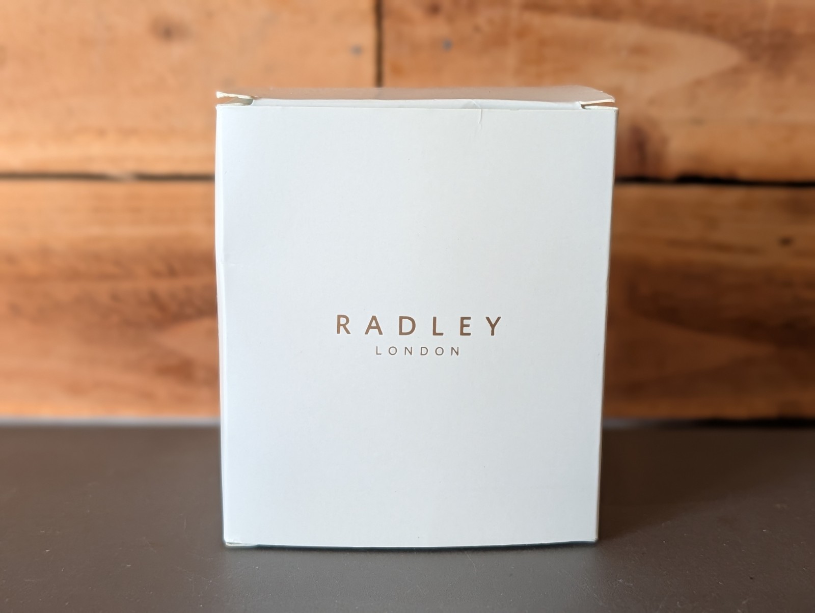 RADLEY Border Watch with Taupe Leather Strap Gold Casing Analogue Display -New
