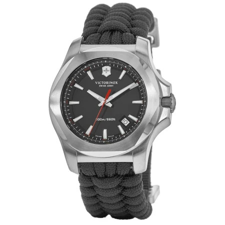 VICTORINOX I.N.O.X. Men’s 241726 Black Swiss Quartz Watch 43mm MSRP $750