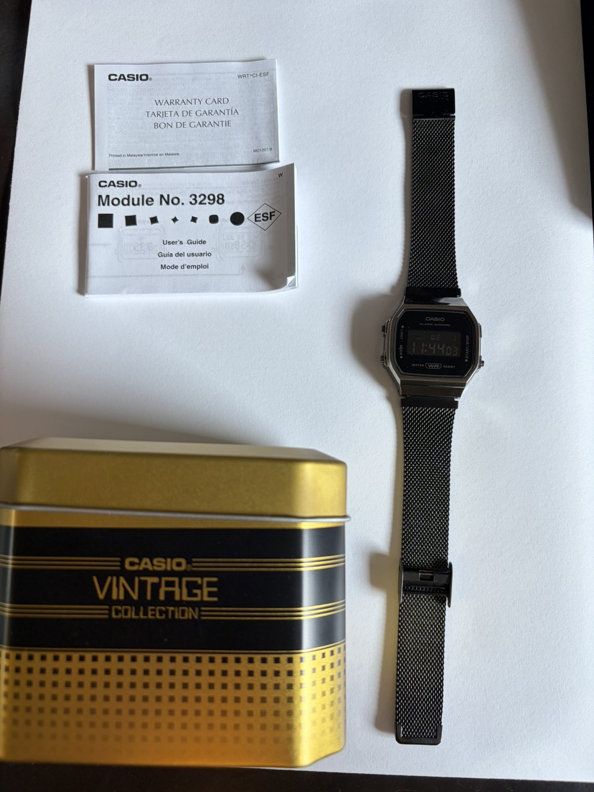 Casio A168WEMB-1BEF Vintage Watch