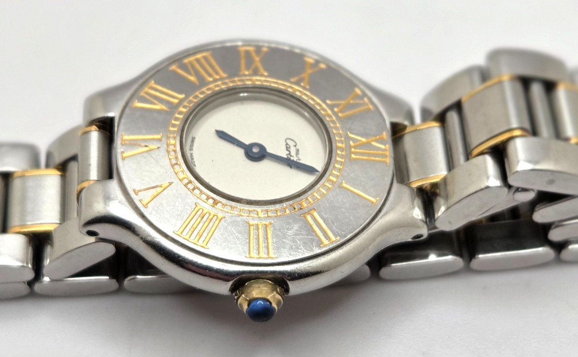 Cartier Must De Cartier 21 Ref 1340 Two Tone ladies quartz Watch full set works