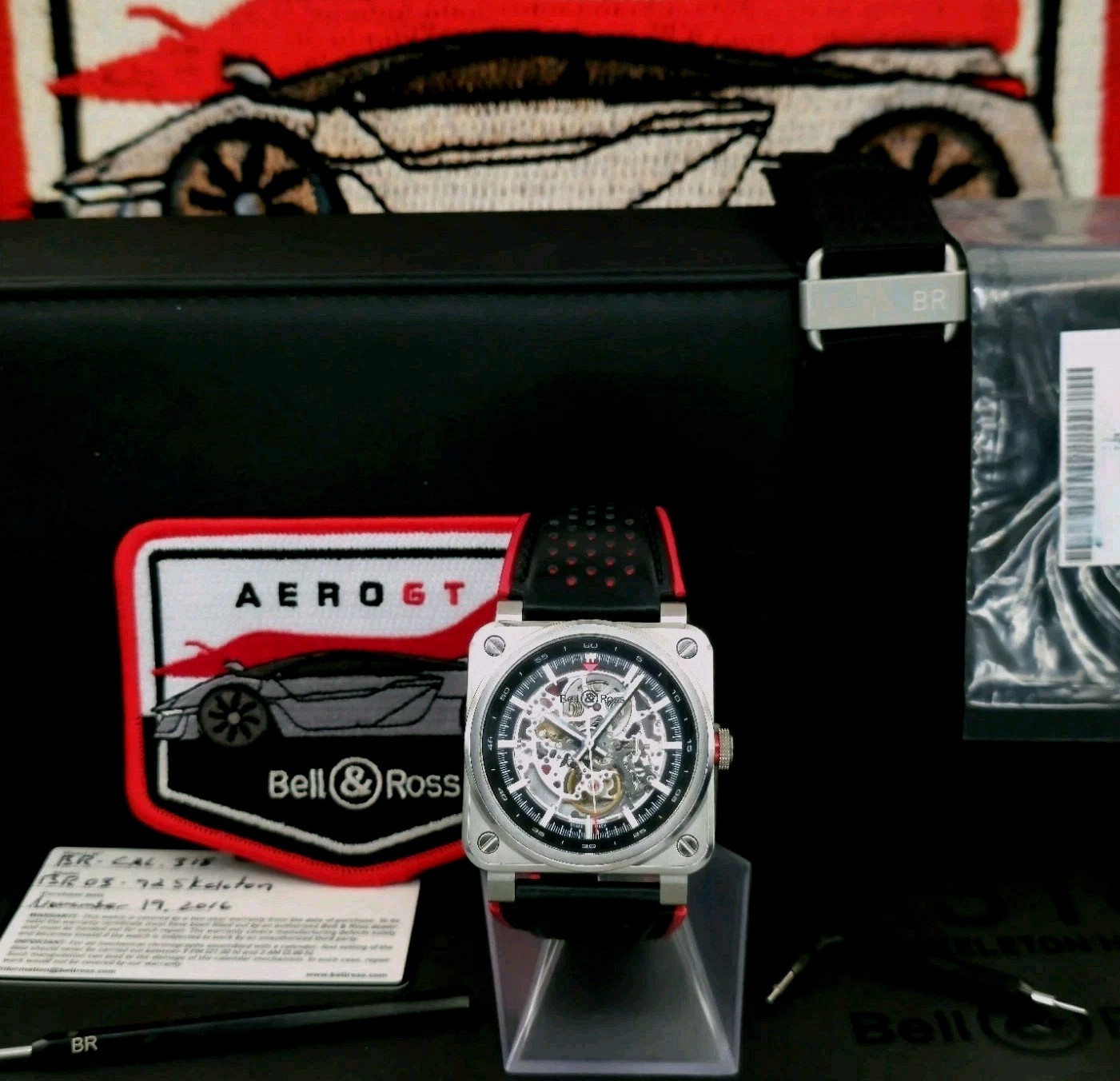 Bell＆Ross Aero GT BR03-92 LIMITED EDITION Complete Set, Automatic, Skeleton WOW!
