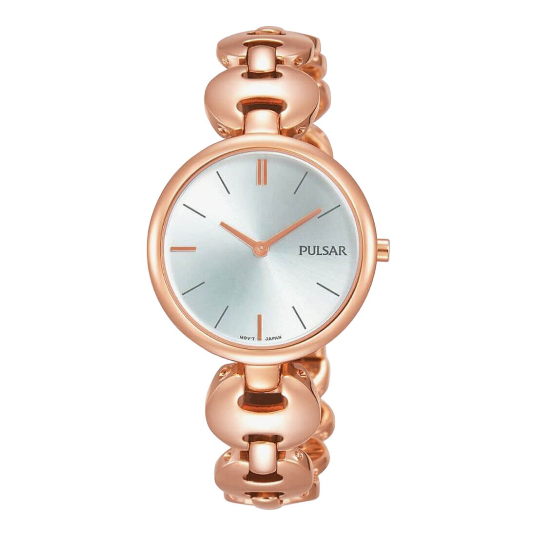 Pulsar Ladies PVD Rose Gold Plated Bracelet Watch PM2268X1