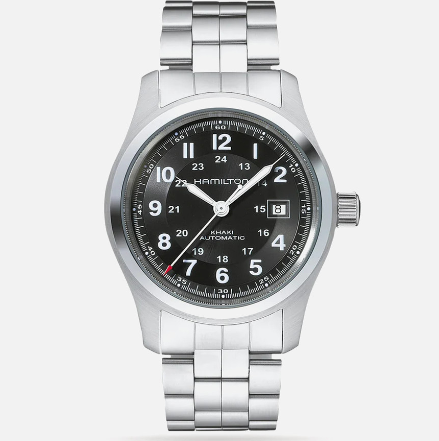Hamilton Khaki Field Automatic Black Dial Silver Men’s Watch H70515137