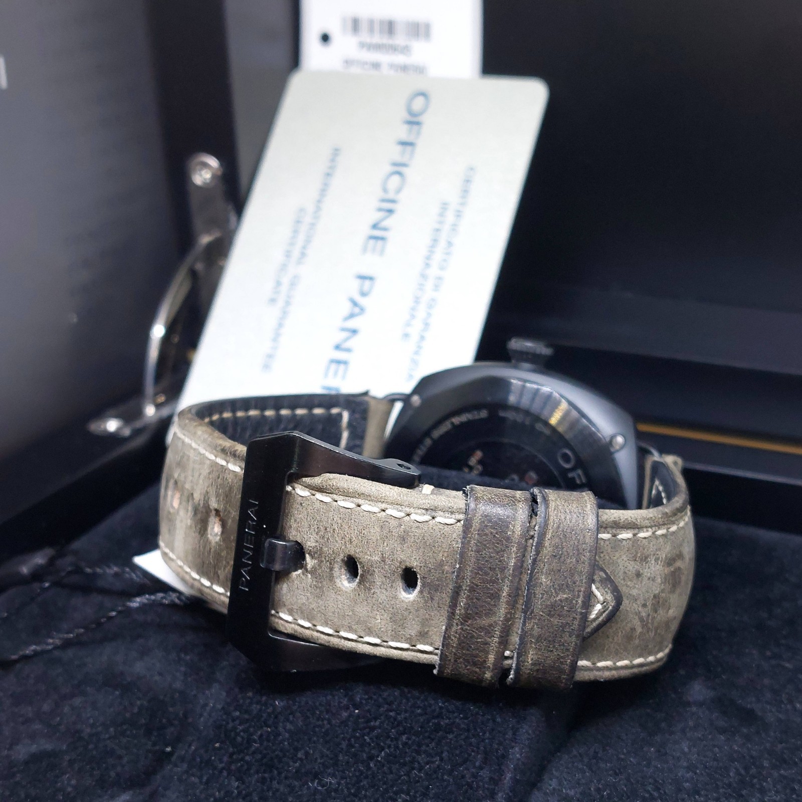 Panerai 45mm Ceramica Black Hobnail Dial Radiomir Black Seal REF: PAM00643 (15)