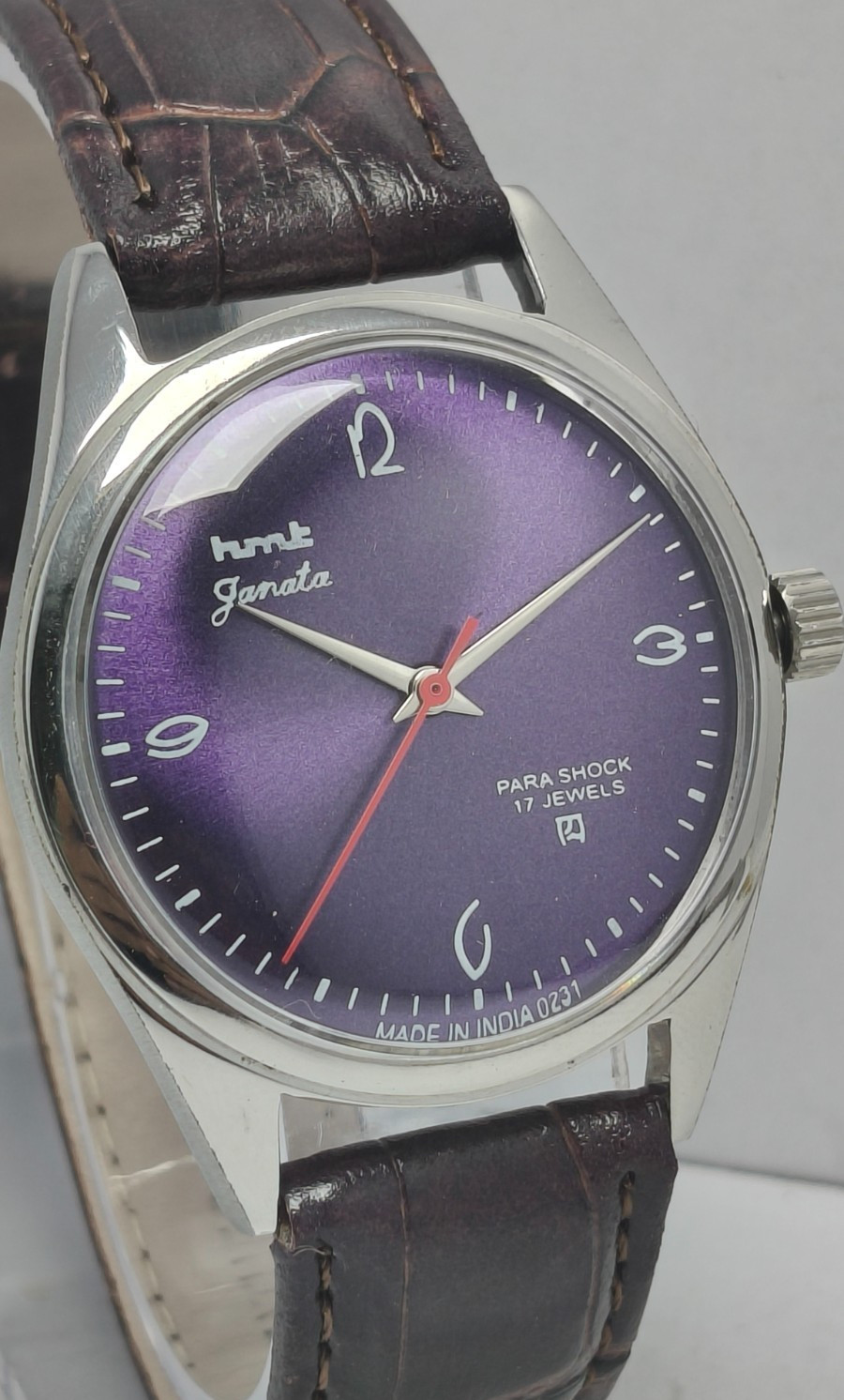 HMT Janata 17 Jewels Winding Wrist Watch For Men’s In Working Condition