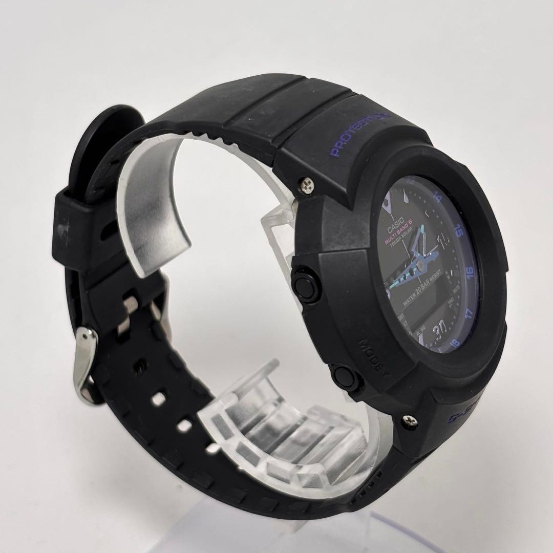 [Working] Casio Men’s Watch G-Shock Blue Hands Matte Black Solar Radio Contr