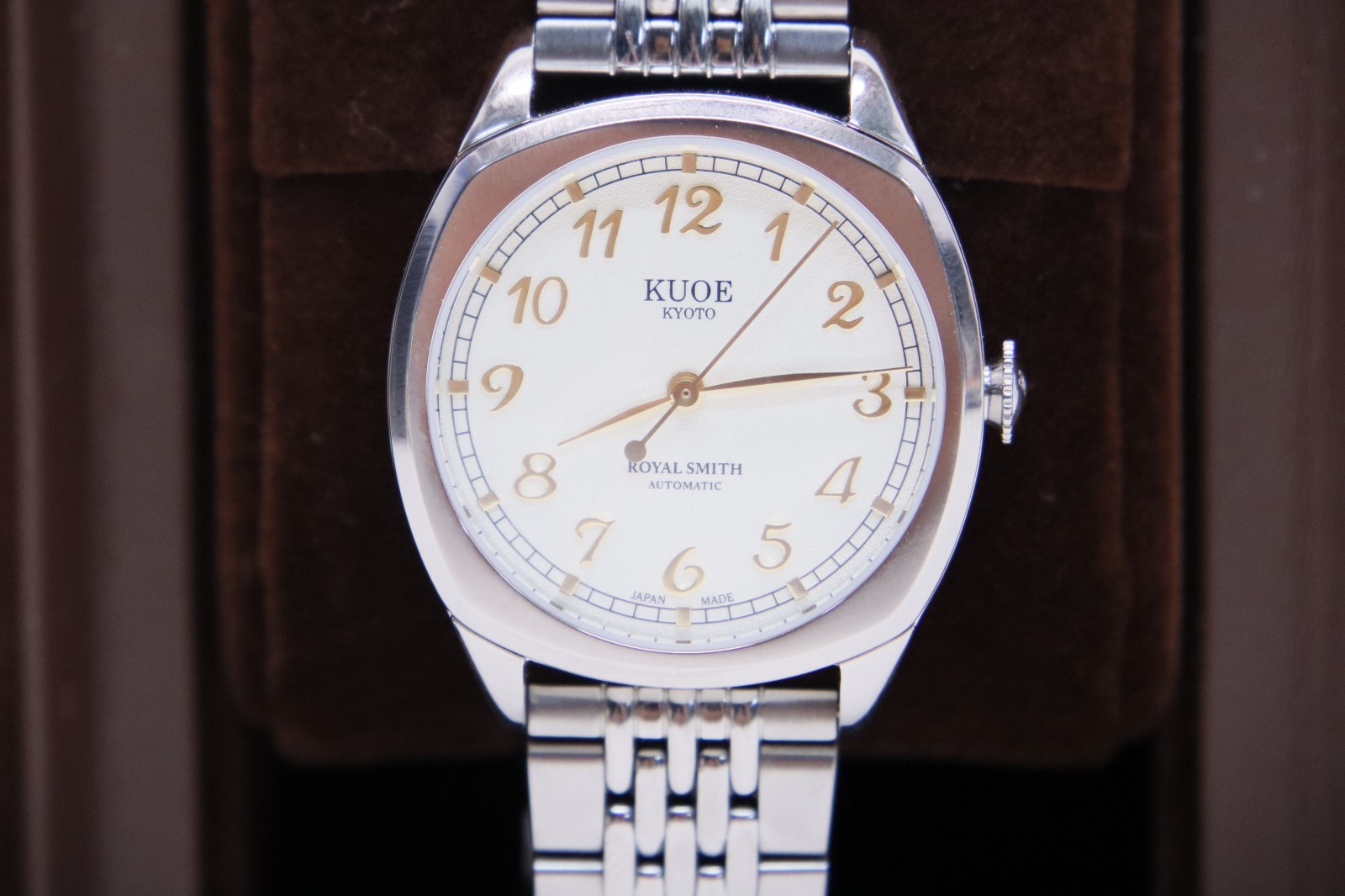 KUOE Kyoto Royal Smith 90-008 Automatic 34㎜ S.Steel Made in Japan Watch In Box