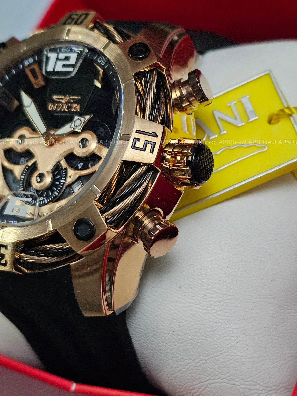 Invicta – BOLT EXCLUSIVE – 51mm SPINNING DIALS Chronograph – Quartz mens watch