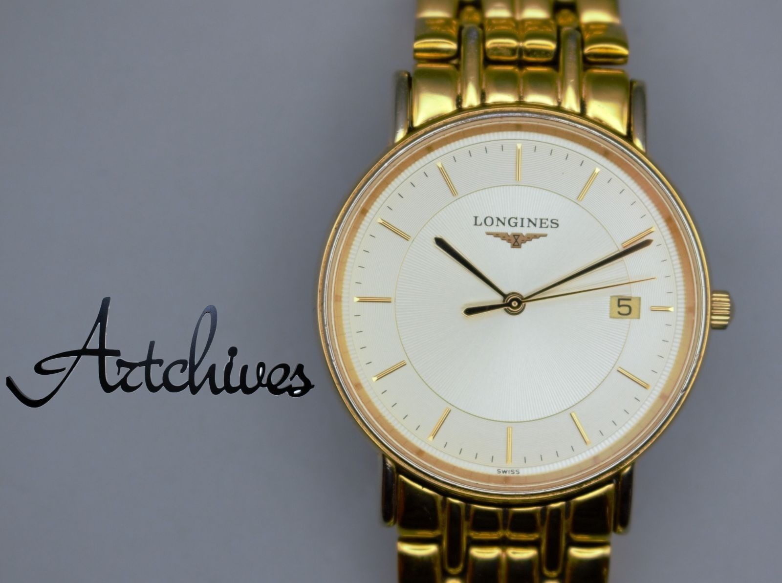 Longines Grand Classique Presence L4.720.2 Quartz Champagne Dial Watch Working
