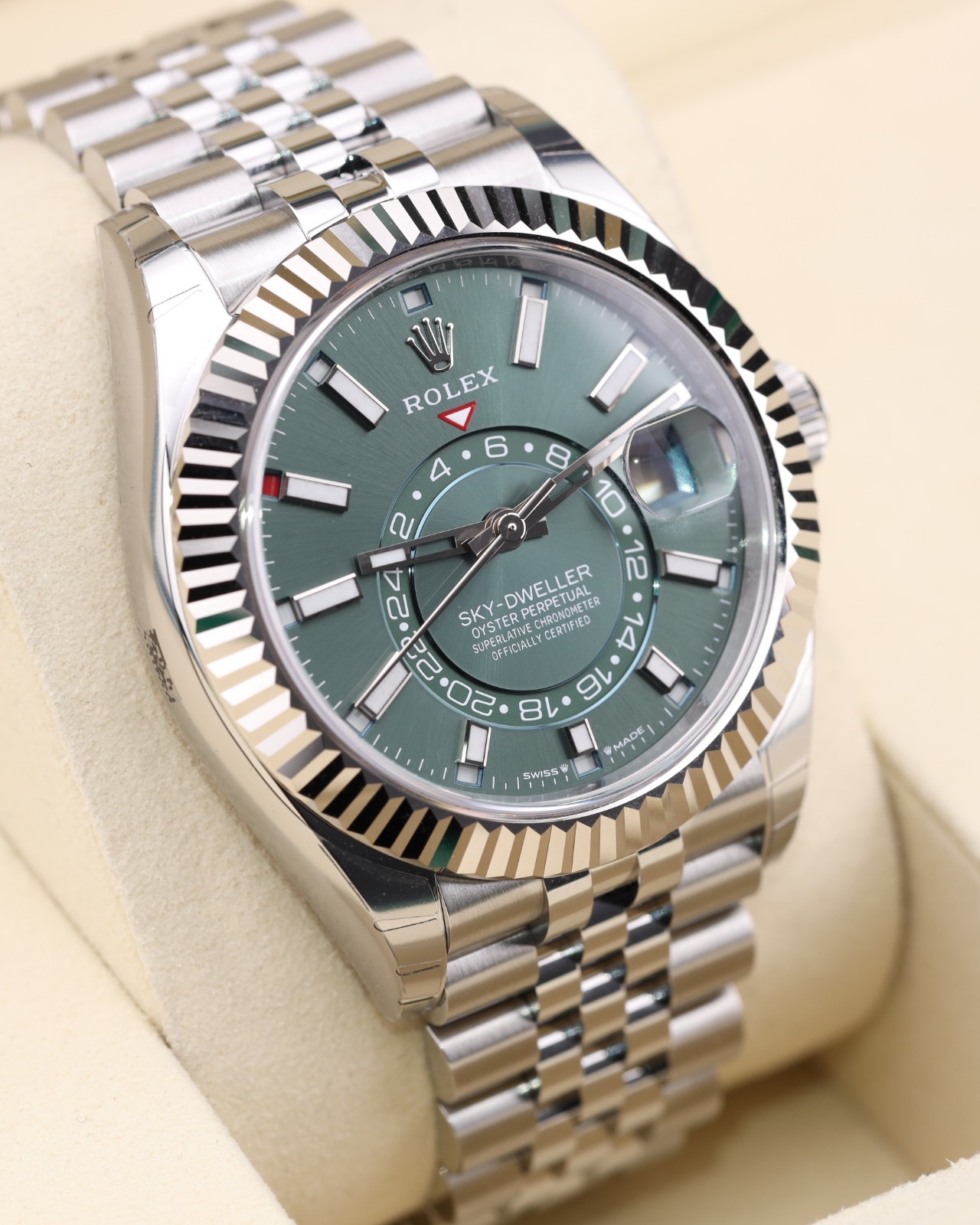 2026 Factory Stickers Rolex Sky-Dweller 42 Green Dial on Jubilee 336934