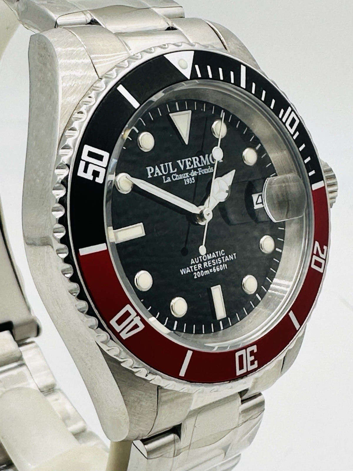 Paul Vermot SUB 200m Automatic Seiko PV6763KR/438 Watch Hot Discount New