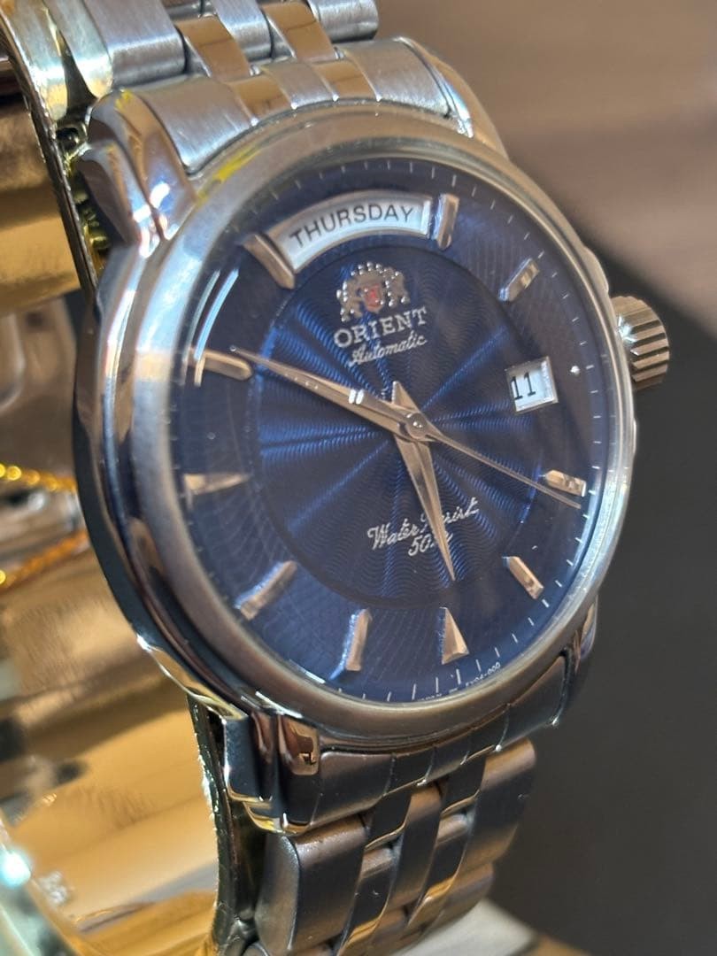 Very Rare Orient President Day-Date Automatic Blue Dial
