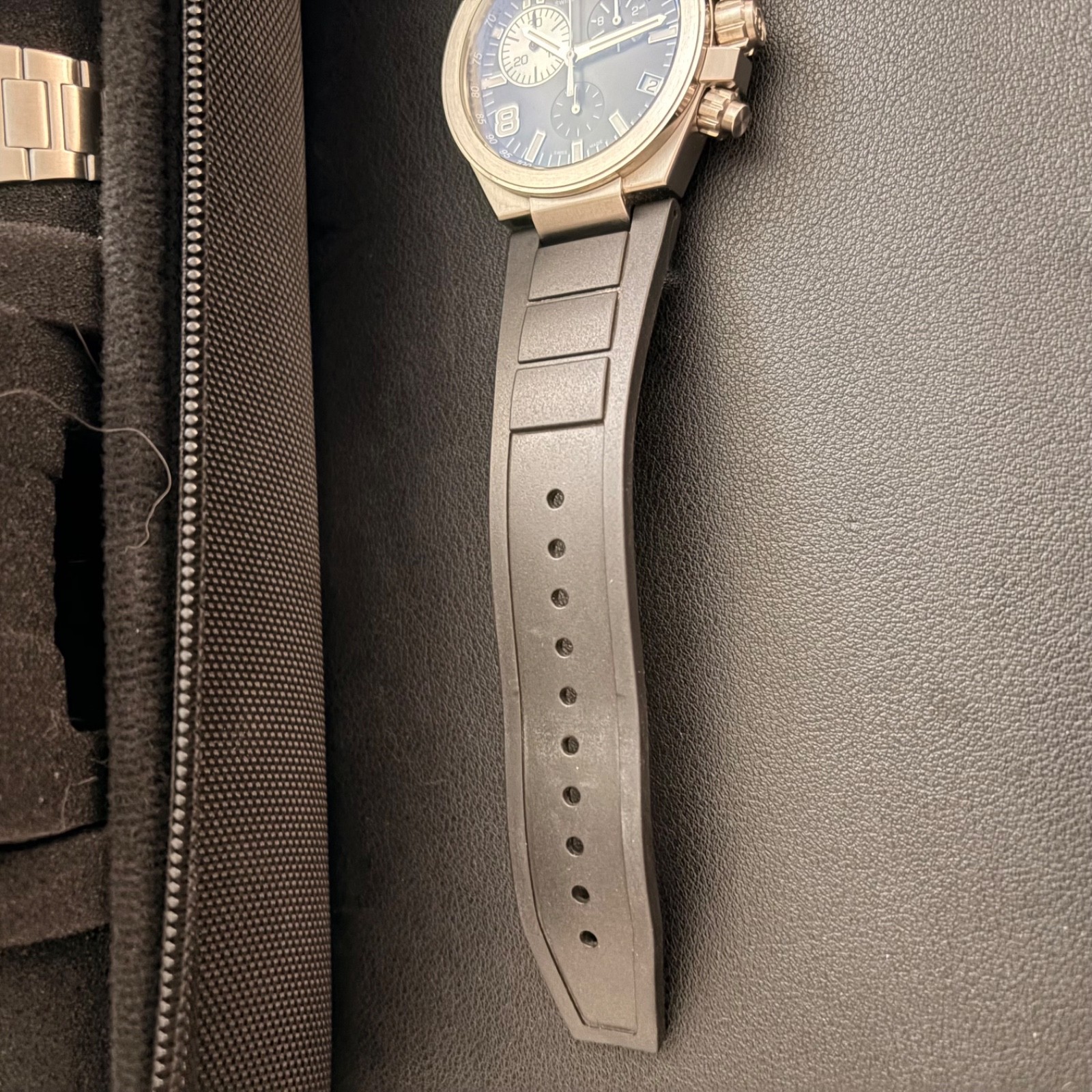Victorinox Swiss Army Convoy Chronograph Watch Black Rubber Strap (Model 241157)