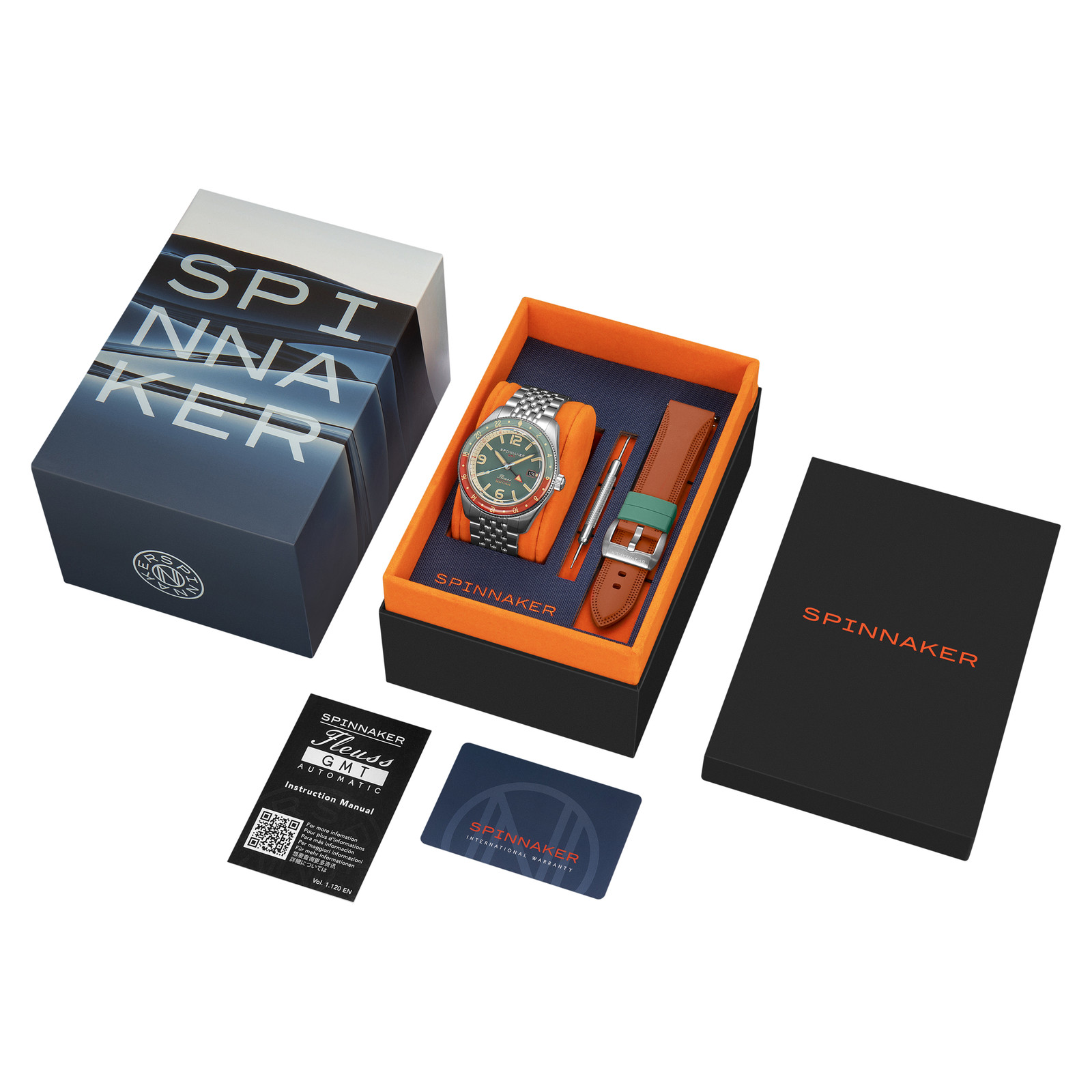 Spinnaker Fleuss Stainless Steel 43mm Japanese Automatic Wristwatch SP-5120-33