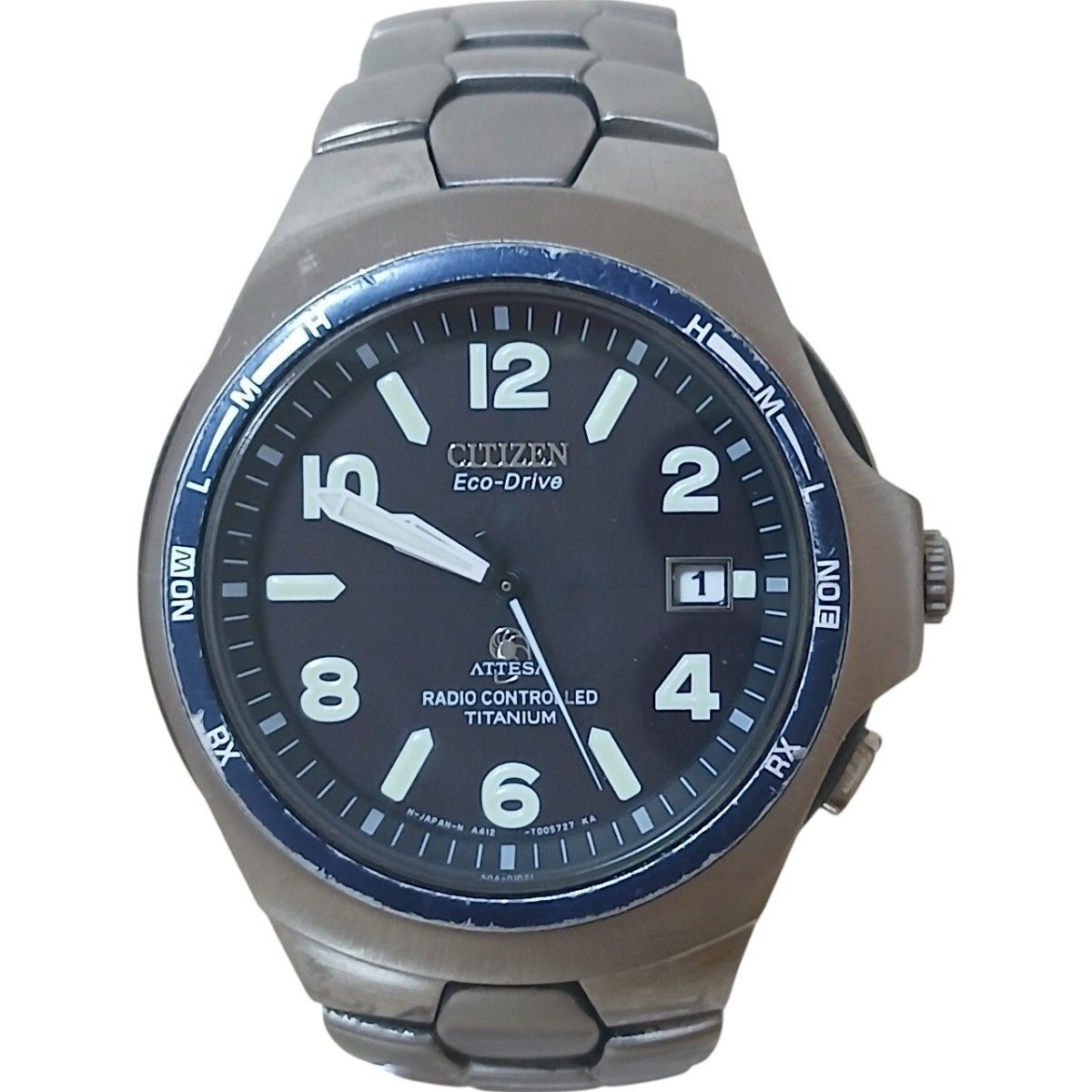 Citizen Attesa A412-T003265Y Solar-Powered Titanium Black