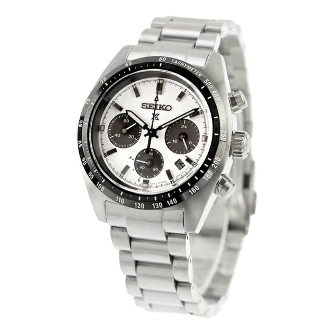 SEIKO Prospex SPEEDTIMER SBDL125 White Solar Chronograph Men’s Watch New in Box