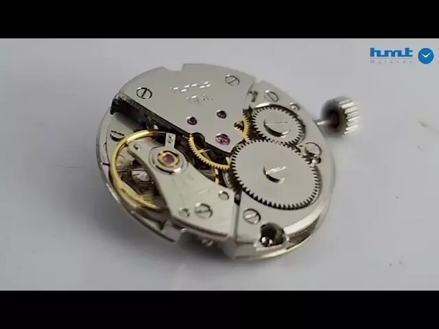 HMT Pilot Pearl Dial 17 Jewels Mechanical Handwinding Skeleton Back Wrist Watch