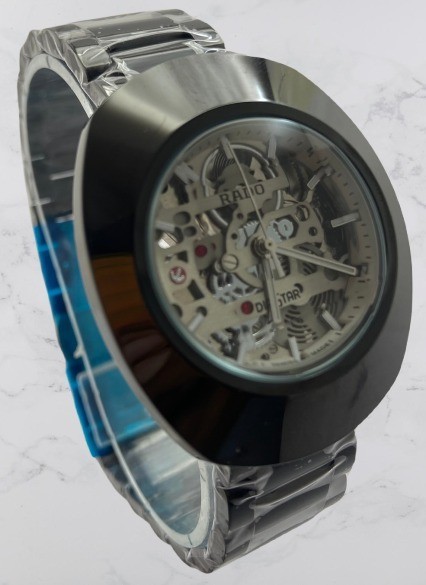 Refurbished Beautiful Rado Diastar Skeleton Silver Dial Working Automatic Watch