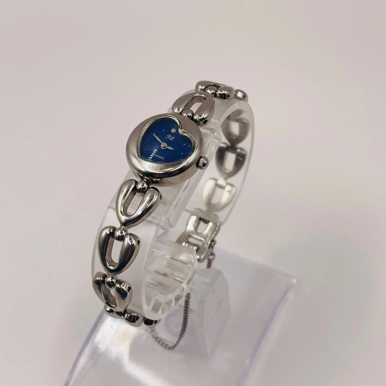 Citizen Fill Ladies’ Watch, Heart-Shaped, Blue Dial, Working Condition, B nu