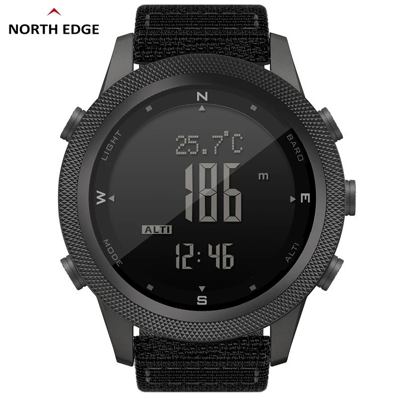 NORTH EDGE APACHE-46 Digital Sports Watch Altimeter Barometer Compass WR50M
