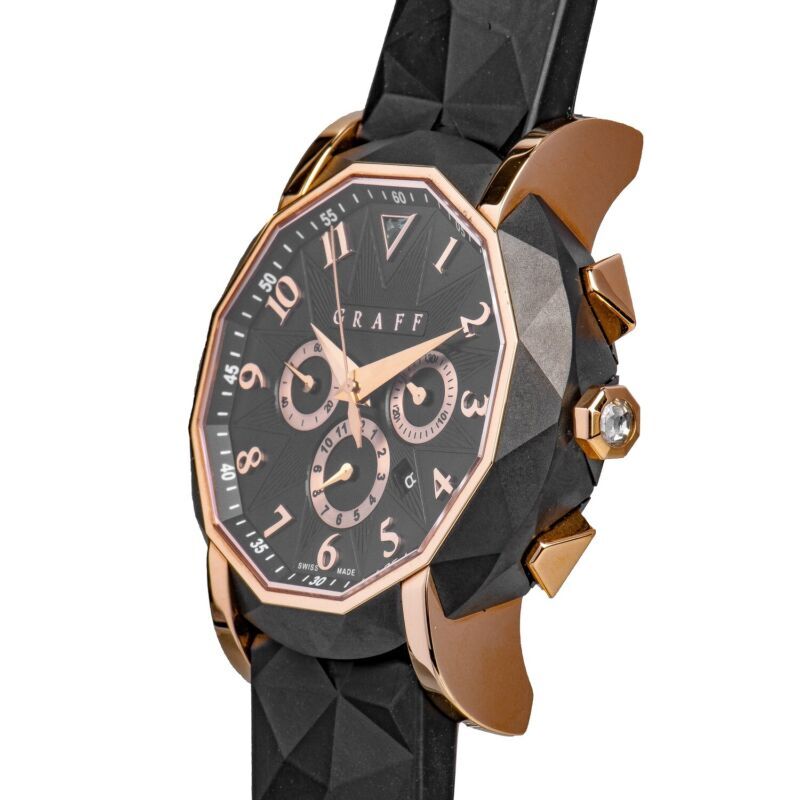 NEW GRAFF Chronograph Rose Gold/DLC Retail $30,500