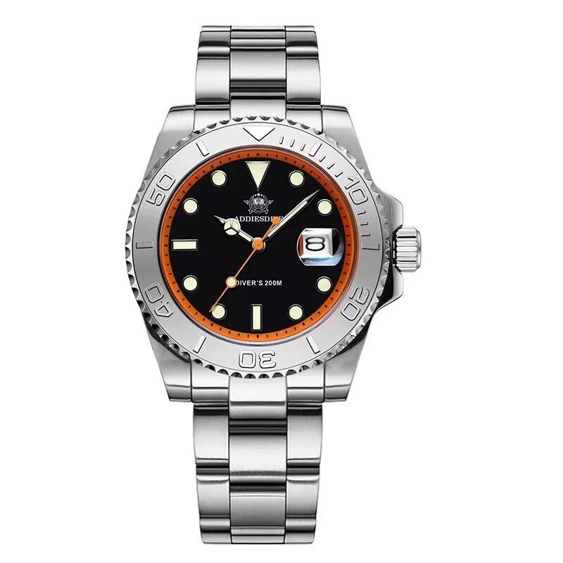 ADDIESDIVE Men Quartz Dive Watch Luxury 200M Waterproof Luminous Stainless NEW