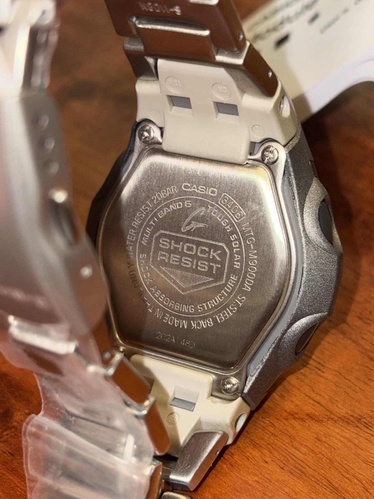Casio G-SHOCK MTG-M900Da Tough Solar Atomic Digital 200m Silver Steel