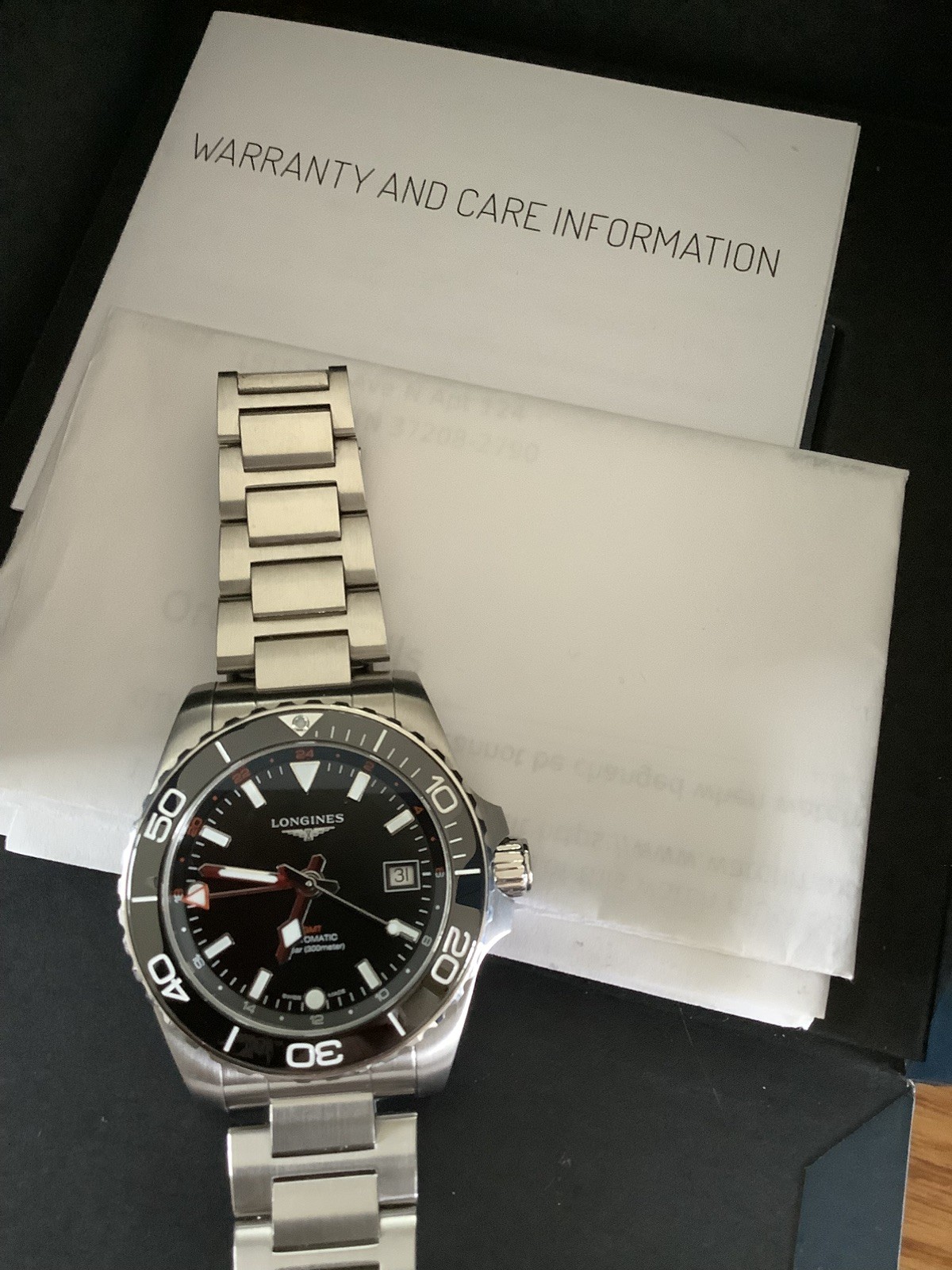 Longines HydroConquest Black Unisex Adults Watch – L3.790.4.56.6