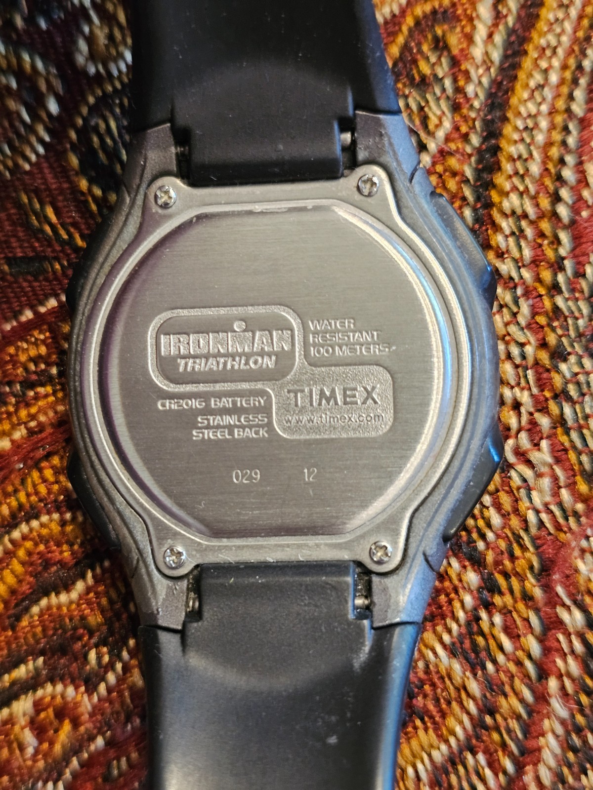 Timex ironman watch men model 029. Gray and resin band.